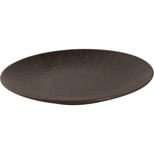 Plate_coupe_Palmer_Ruston_21_cm_Brown_Stoneware_St?ck_e__1_stuk_s_