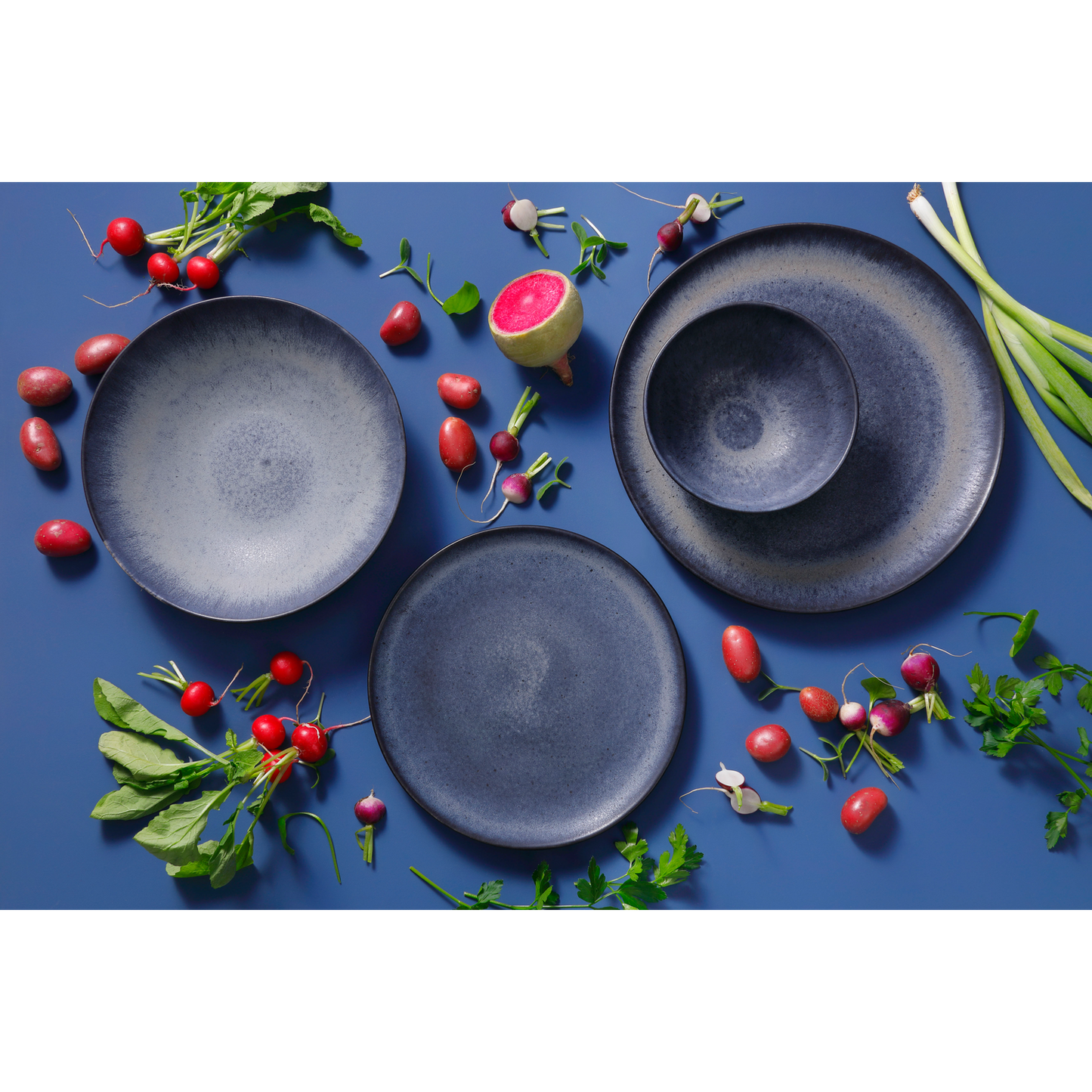 Plate Palmer Houston 11 inch Black Stoneware SKU: '534092