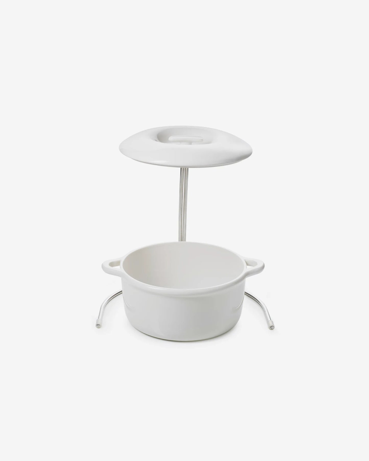 Revol BOMBANCE ROUND COCOTTE 26CM INDUCTION WITH PORCELAIN LID Alabaster white Induction SKU: '660138