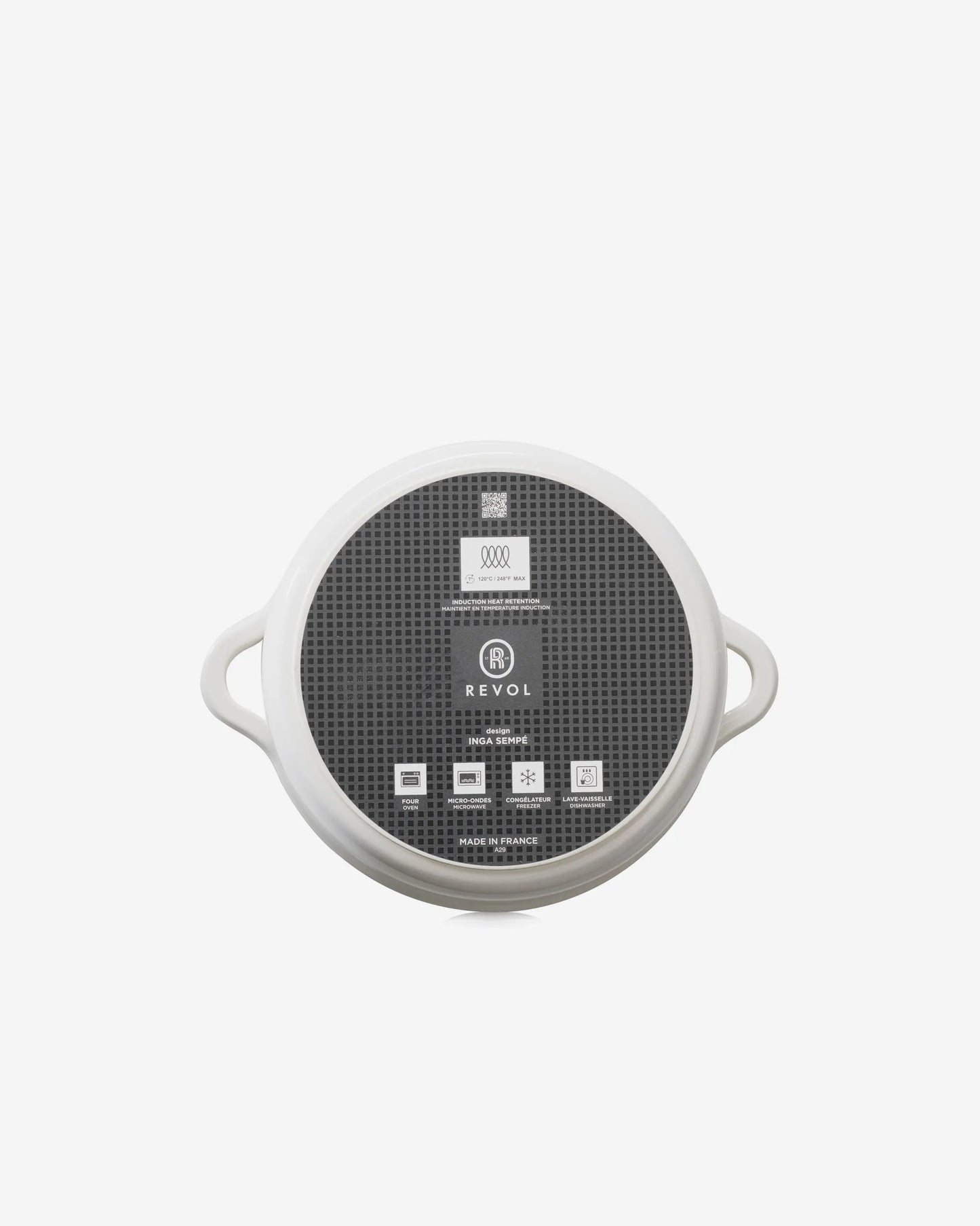 Revol BOMBANCE ROUND COCOTTE 26CM INDUCTION WITHOUT LID Alabaster white Induction SKU: '660262