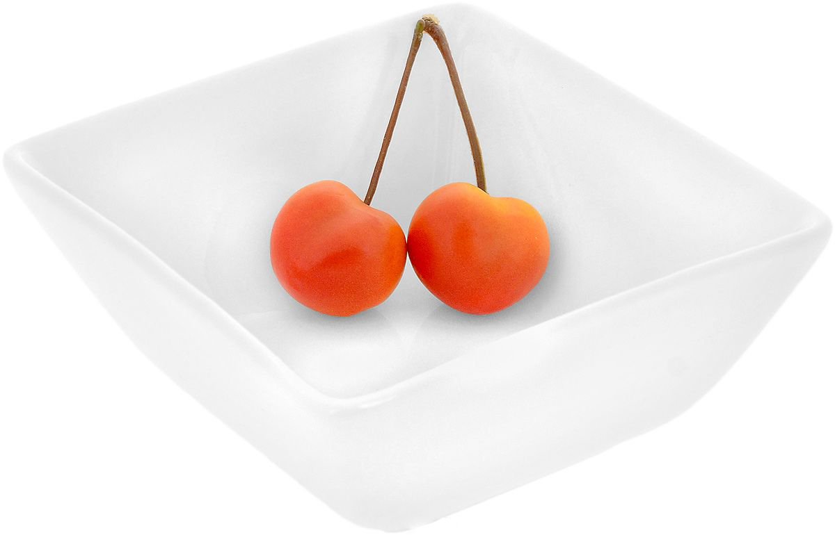 Wilmax Fine Porcelain Square Dish 4.75" X 4.5" X 2.5" | 12 X 11 X 6 Cm 11 Fl Oz |330 Ml SKU: WL-992611/A