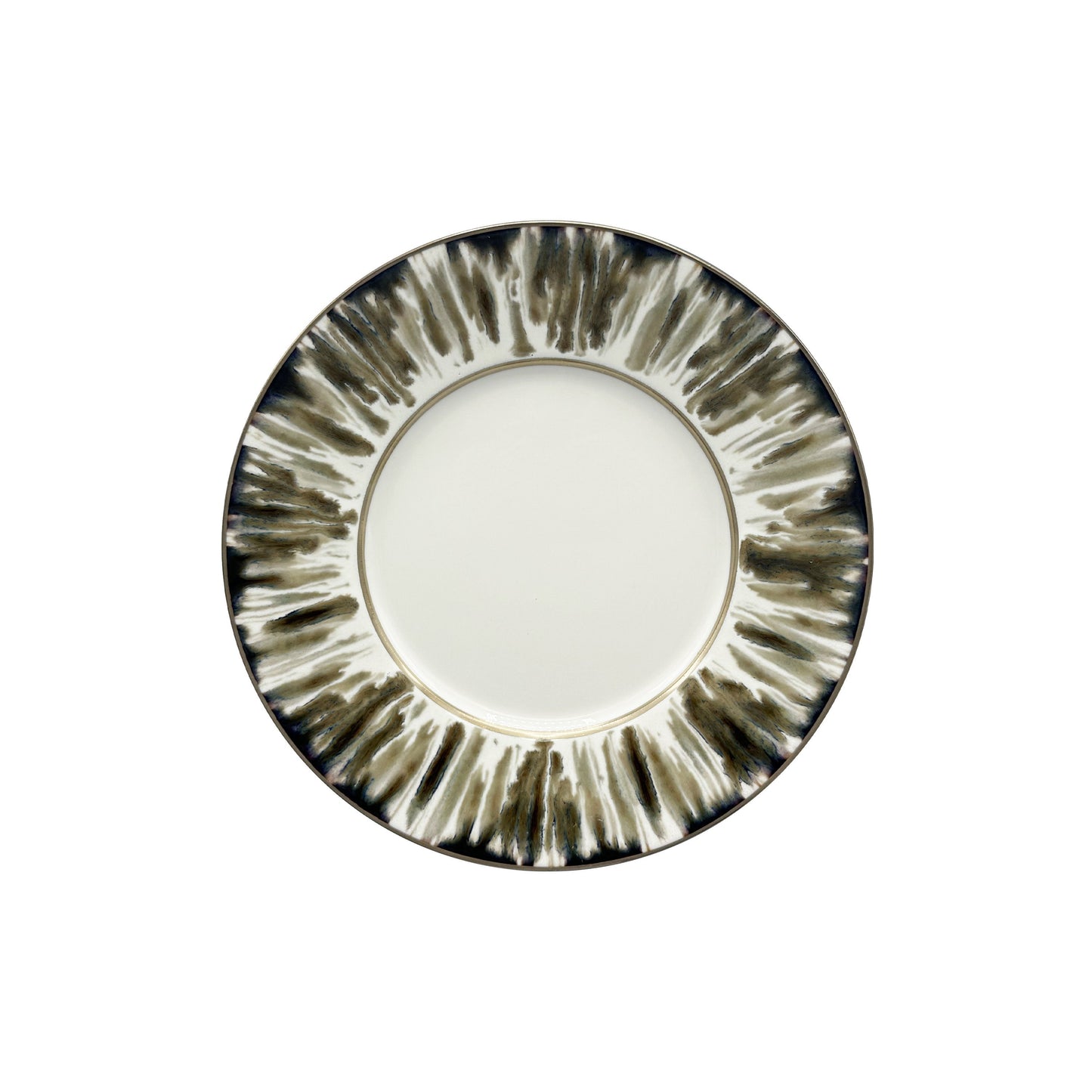 JL Coquet ?CAILLE CR?ME Filet Bronze - Assiette ? dessert, 1824 8.27 Inch SKU: MHV1028ECRECREMB00