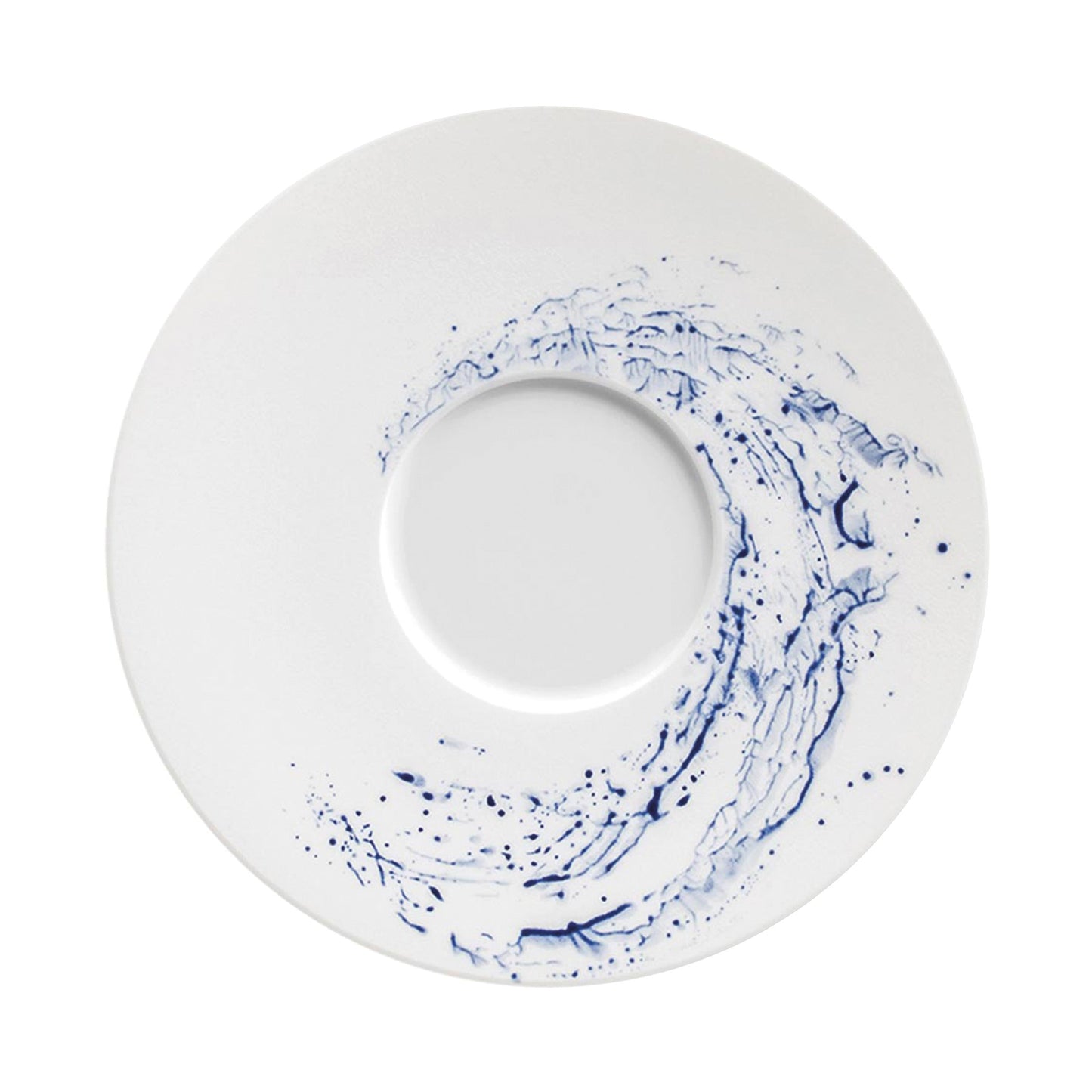 JL Coquet BLUE IMPRESSION - Assiette Mise en bouche 3.94 Inch SKU: HOR1031BIMPBLNC000