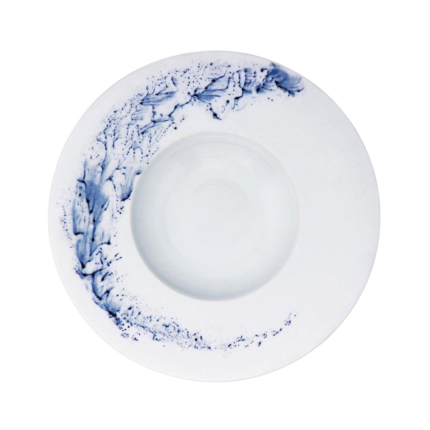 JL Coquet BLUE IMPRESSION - Assiette creuse ? aile GM 10.24 Inch SKU: HOR1023BIMPBLNC000