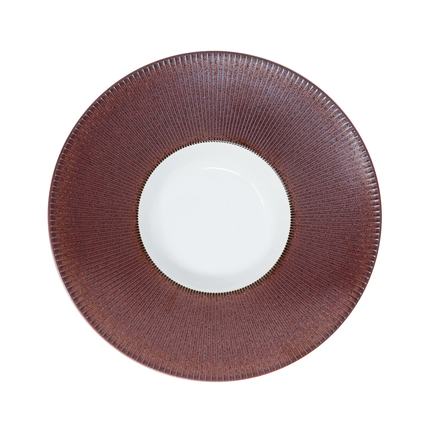 JL Coquet GRANITE ROUGE - Assiette creuse ? aile GM, Bol?ro 3.94 Inch SKU: BOL1023GROUBLNC000