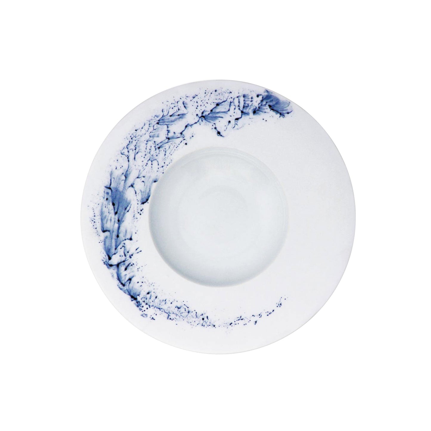 JL Coquet BLUE IMPRESSION - Assiette creuse ? aile MM 9.06 Inch SKU: HOR1024BIMPBLNC000