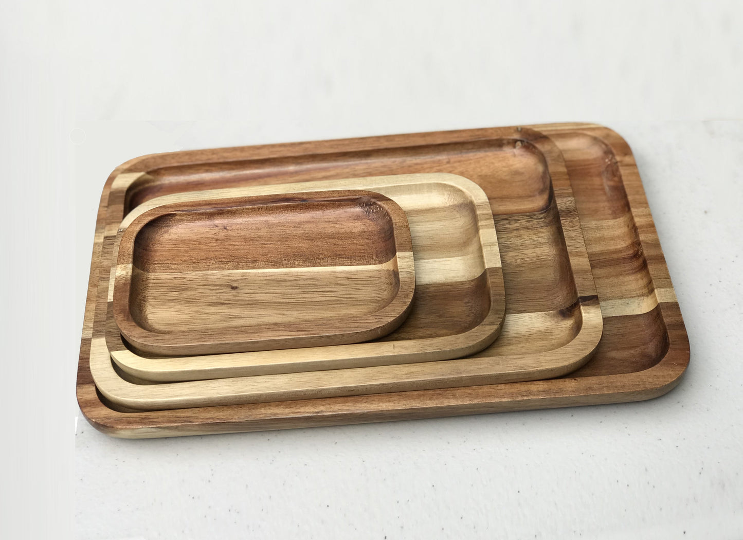 ZavisGreen Acacia Serving rectangle tray / dish 12" X 8" SKU: ZG-660212