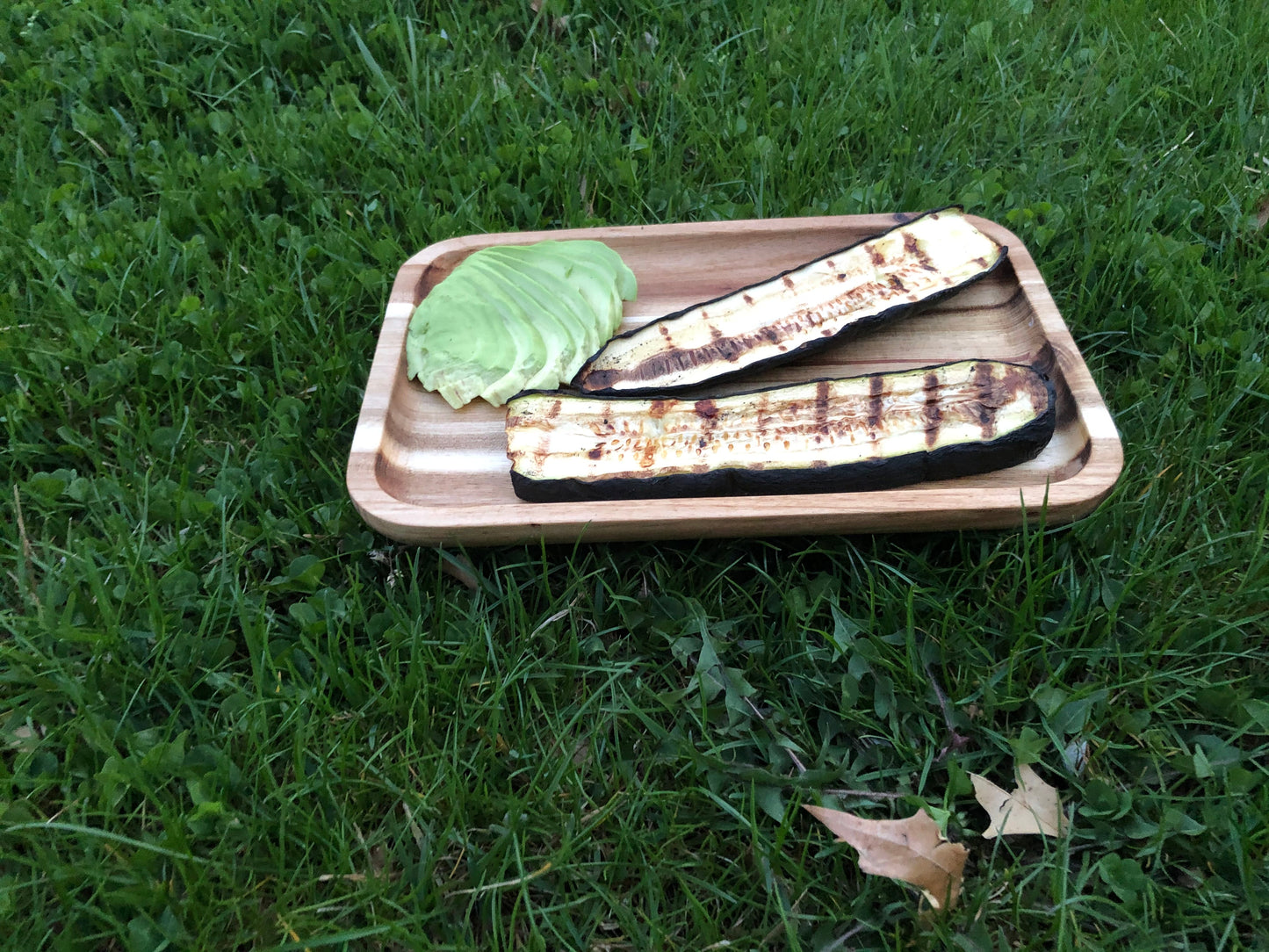 ZavisGreen Acacia Serving rectangle tray / dish 10" X 7" SKU: ZG-660210