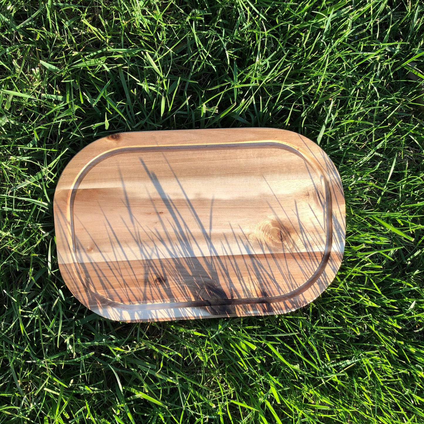 ZavisGreen Acacia Serving Rounded cutting board 12" X 8" SKU: ZG-660412