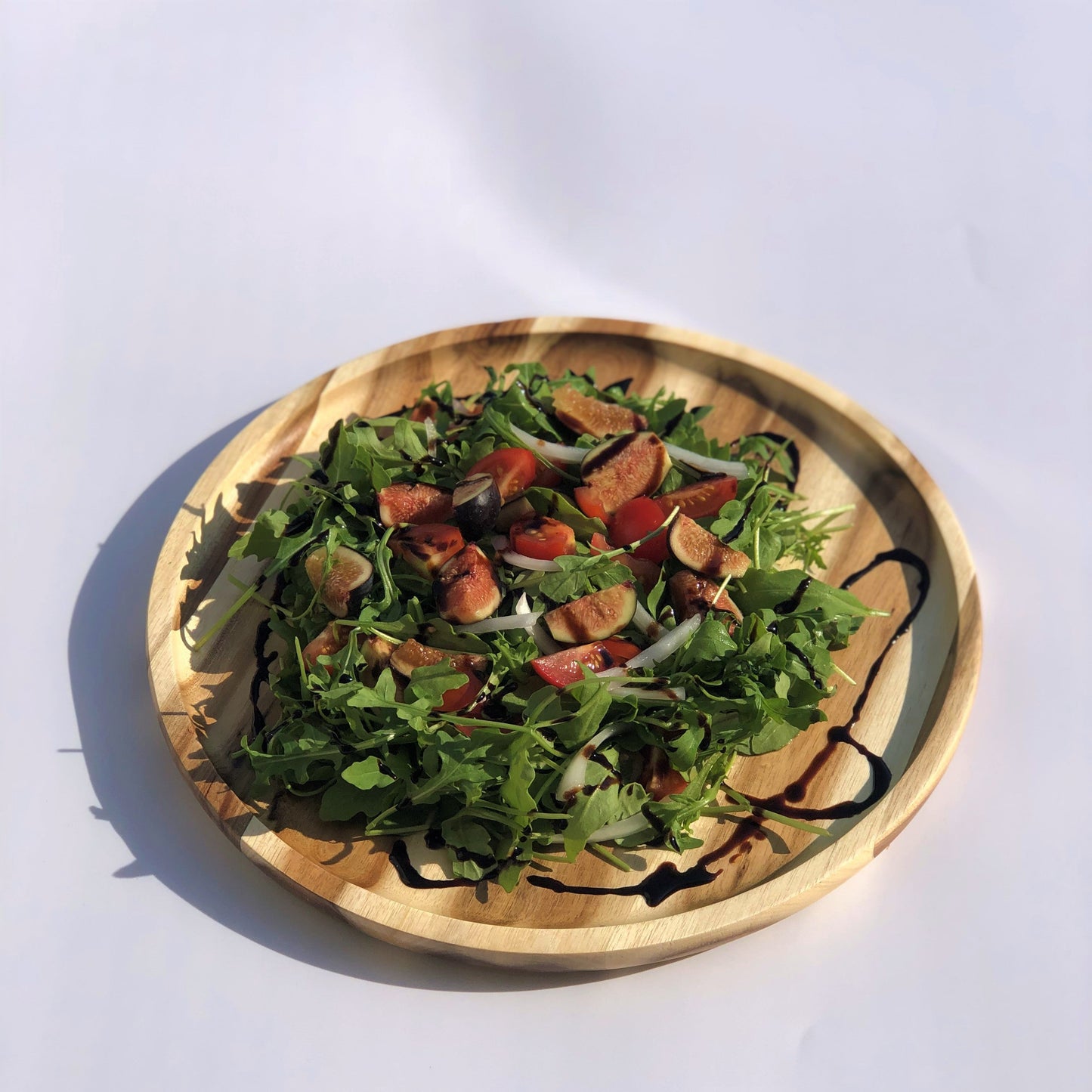 ZavisGreen Acacia round Plate Platter 8" Diameter SKU: ZG-660008