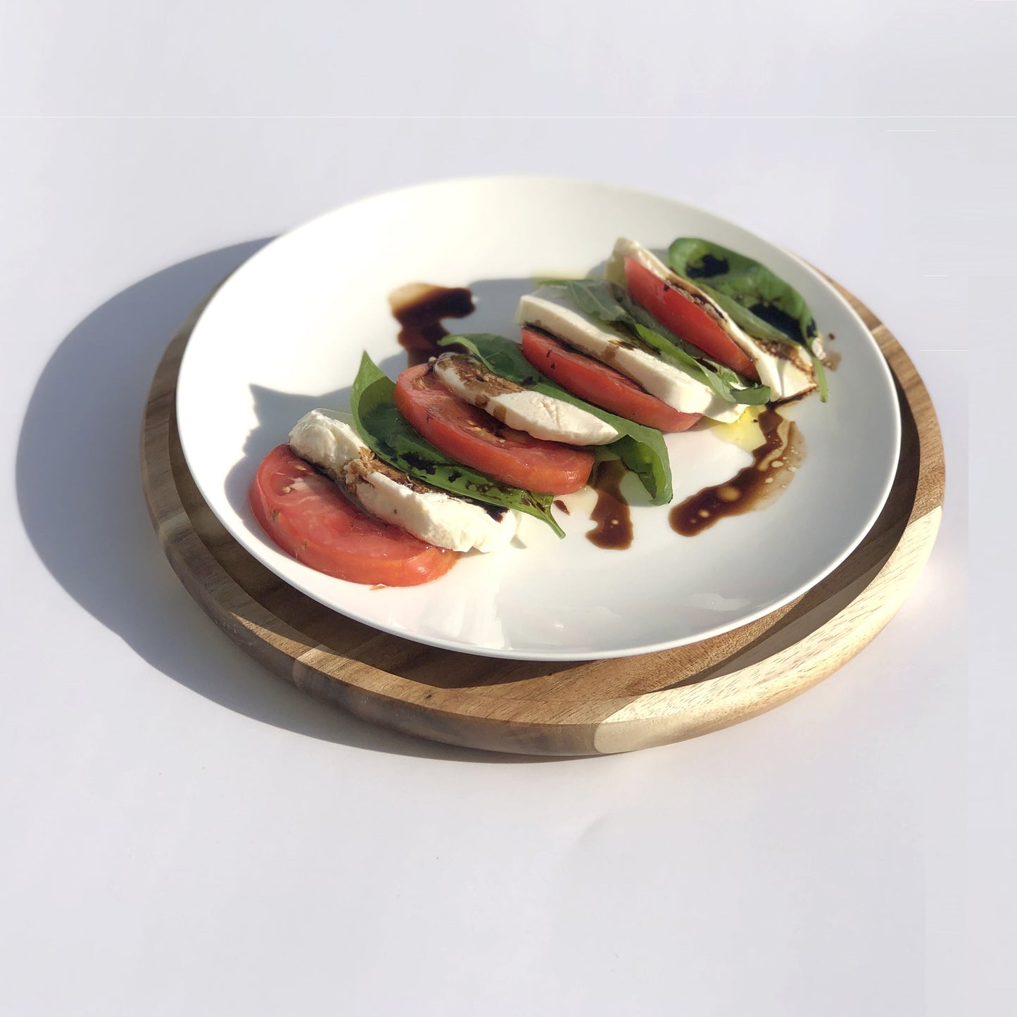 ZavisGreen Acacia round Plate Platter 8" Diameter SKU: ZG-660008