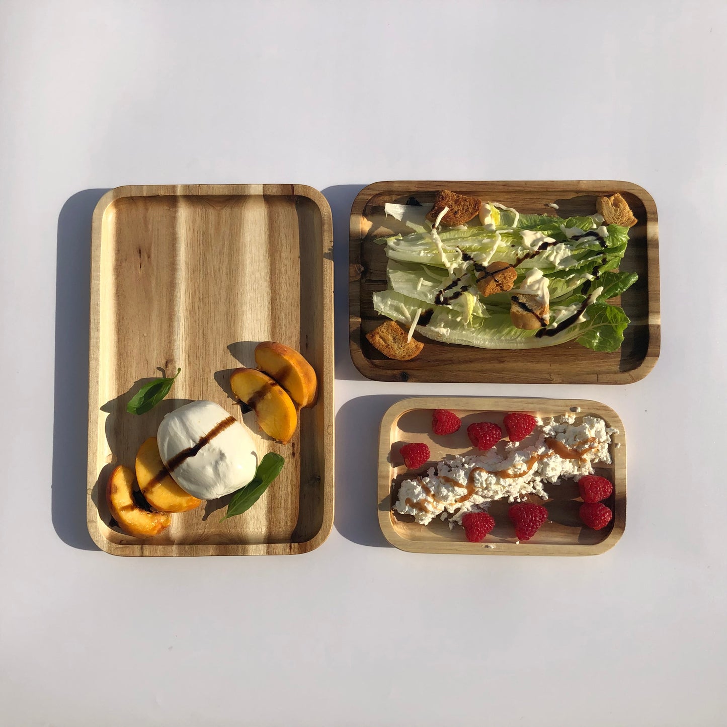 ZavisGreen Acacia Serving rectangle tray / dish 6" X 4" SKU: ZG-660206