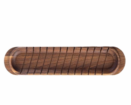 SERVING SOLUTION Black walnut 17.72 x 3.54 inches #0403