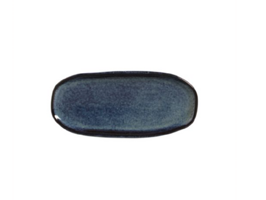 Porto Brasil DENIM SHALLOW OVAL PR ORGANIC STONEWARE dia. 9.06x4.33"  SKU: '15114113001