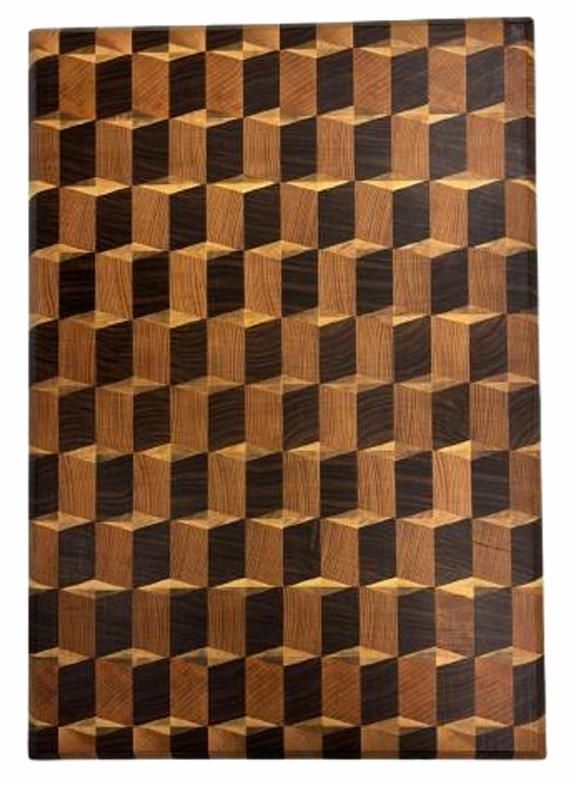 GRAIN BOARD Beech and walnut 17.72 x 11.81 x 1.18 inches #0546