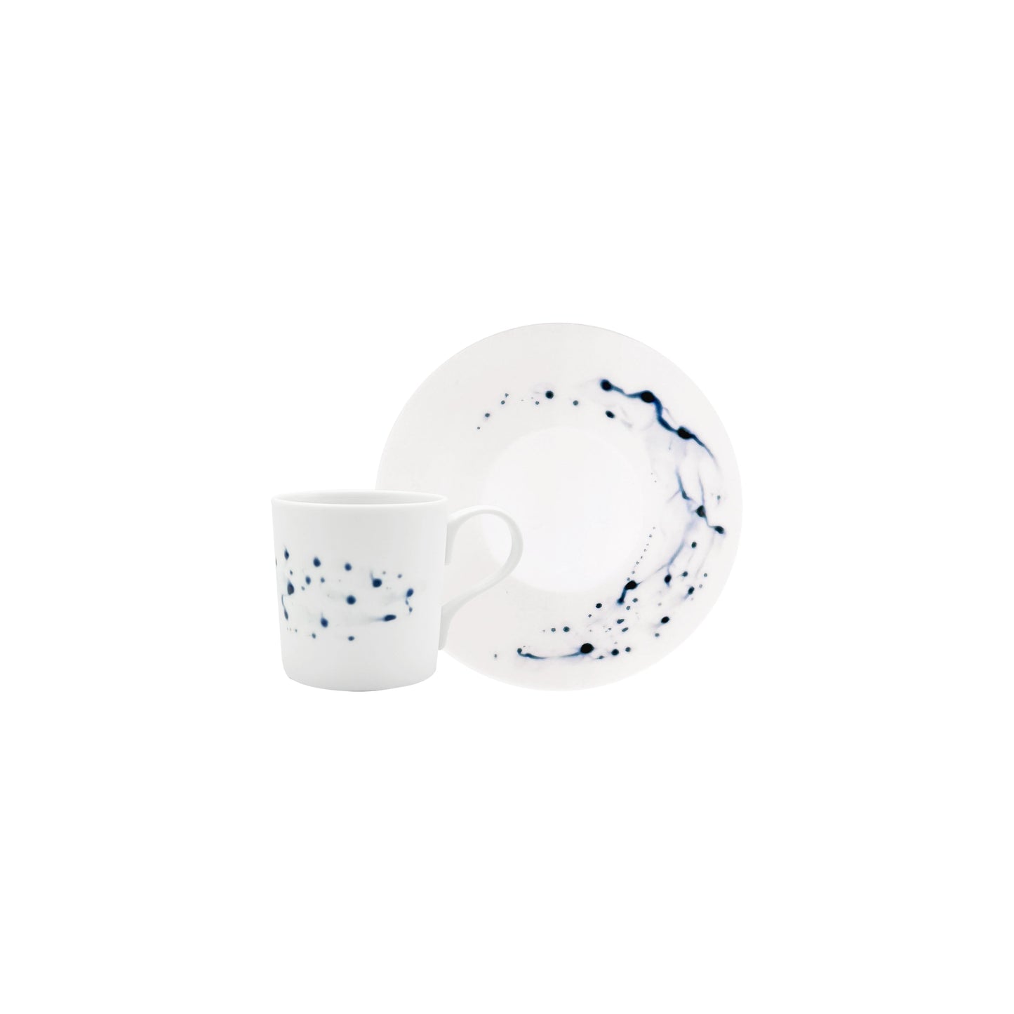 JL Coquet BLUE IMPRESSION - Tasse ? caf? & soucoupe 2.71 OZ SKU: CYL3015BIMPBLNC000