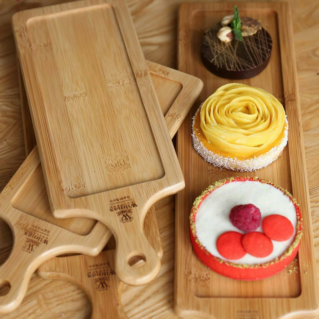 Wilmax Natural Bamboo Tray 11" X 3.75" | 28 X 9.5 Cm SKU: WL-771004/A