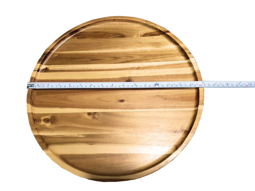 ZavisGreen Acacia round Plate / Platter 16" Diameter SKU: ZG-660016