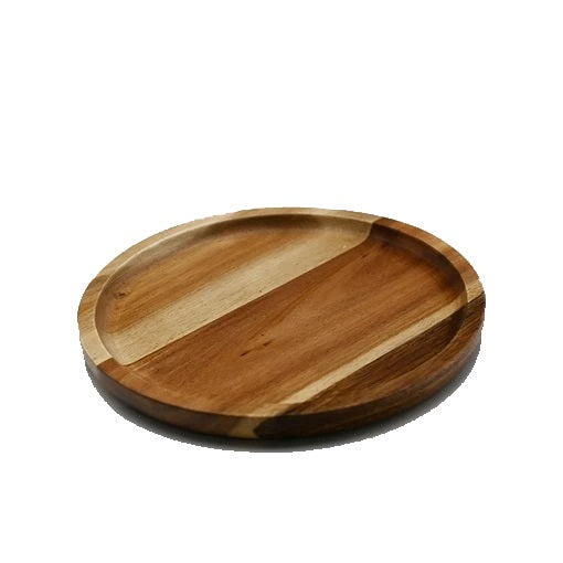 Acacia round Plate Platter 8" Diameter