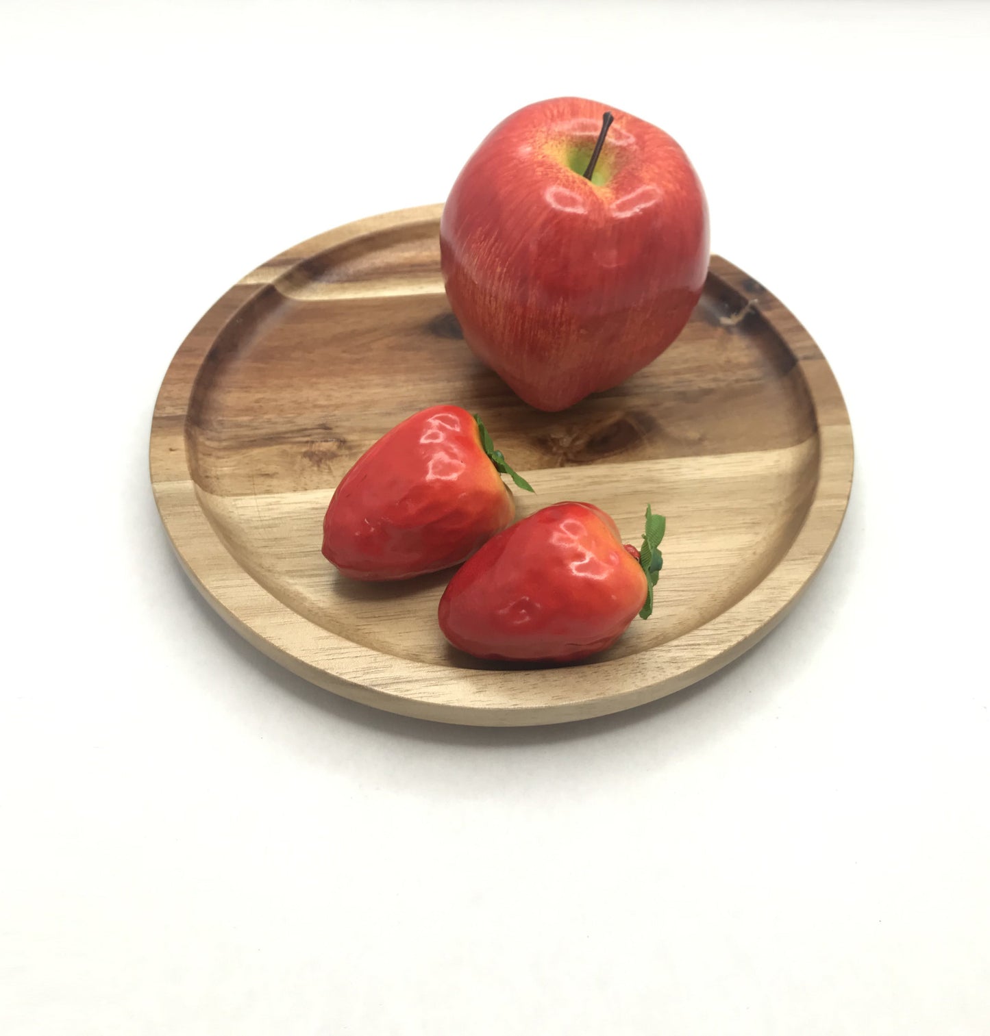 ZavisGreen Acacia round Plate Platter 8" Diameter SKU: ZG-660008