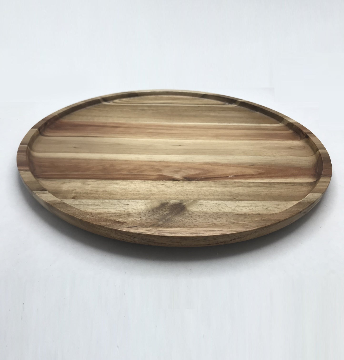 ZavisGreen Acacia round Plate Platter 14" Diameter SKU: ZG-660014