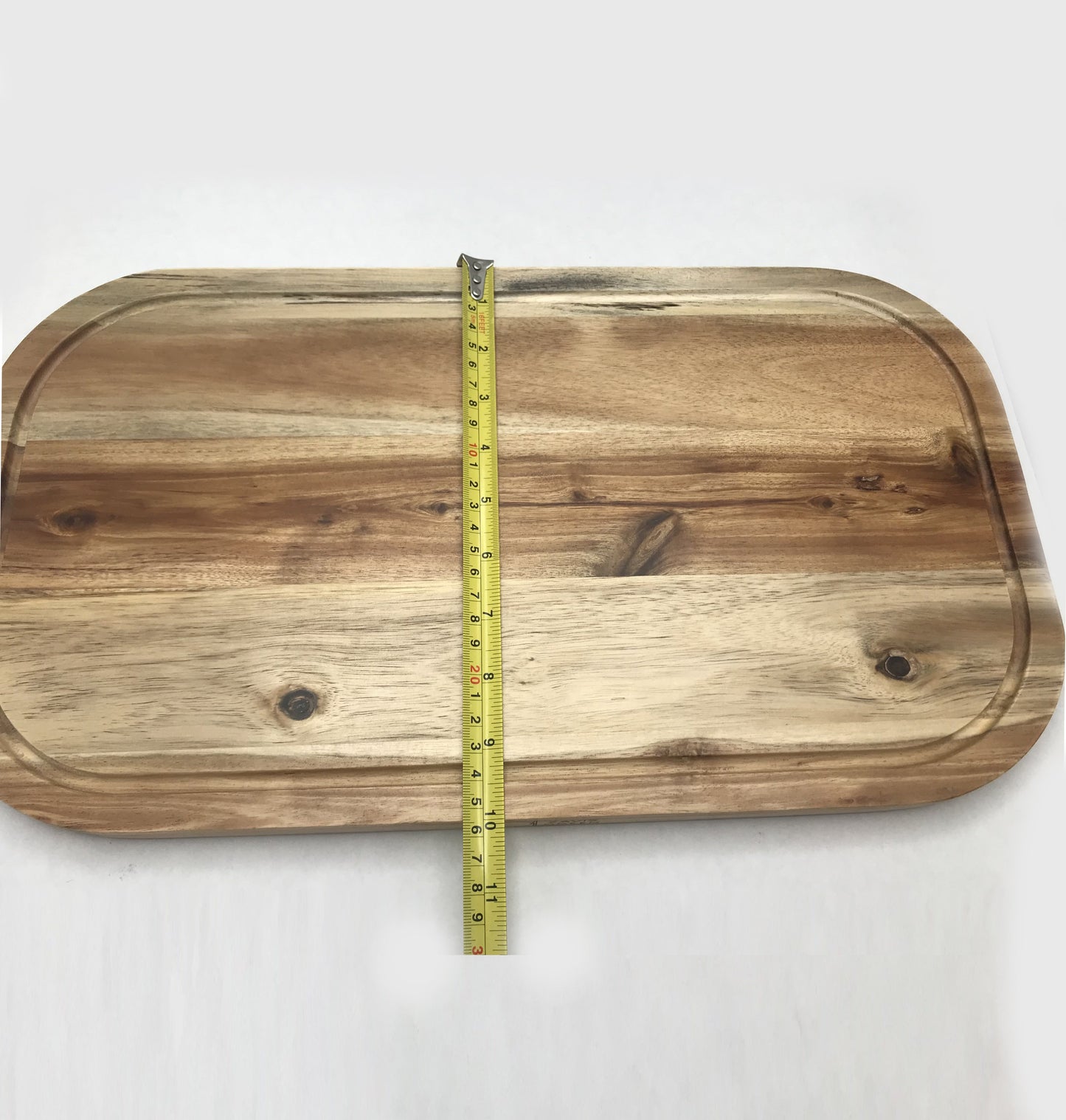 ZavisGreen Acacia Serving Rounded cutting board 18" X 10" SKU: ZG-660418
