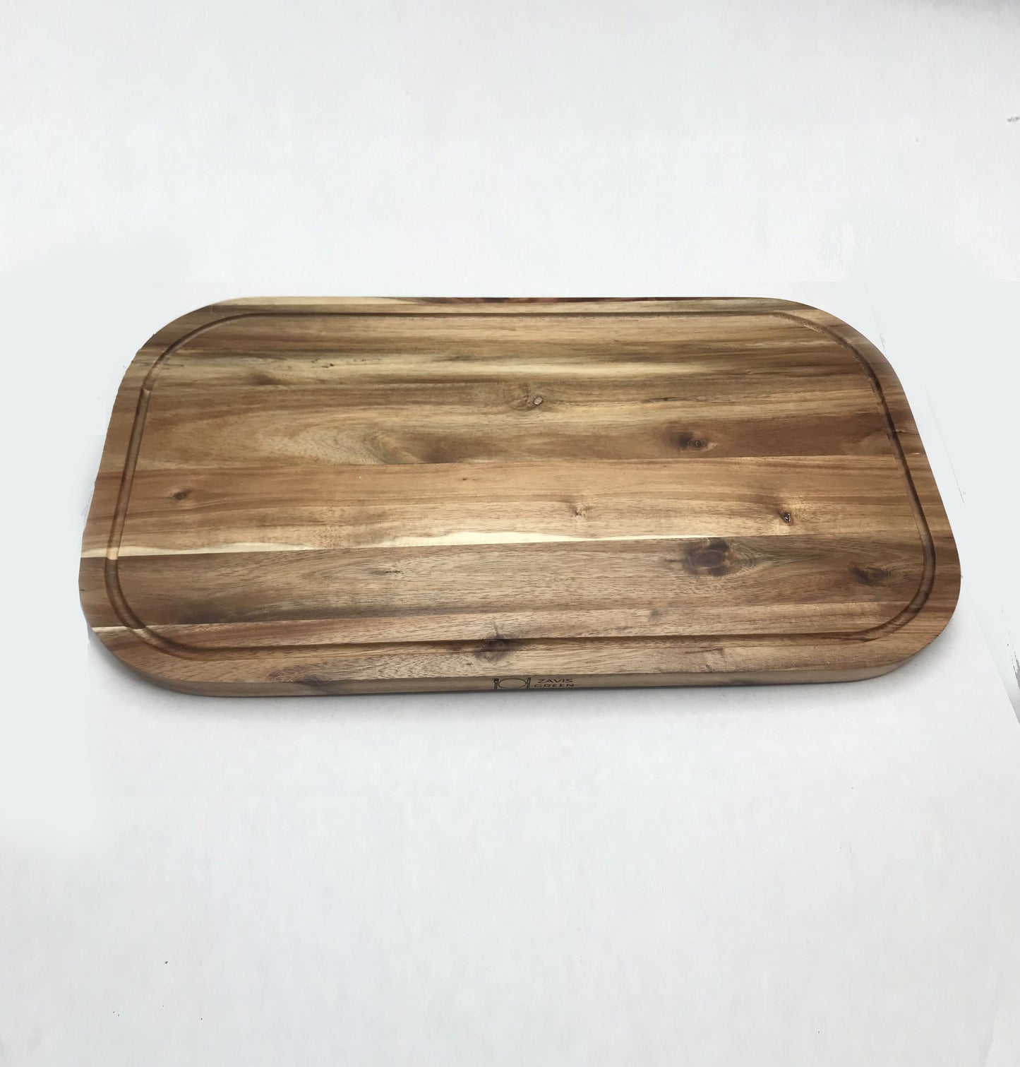 ZavisGreen Acacia Serving Rounded cutting board 20" X 11" SKU: ZG-660420