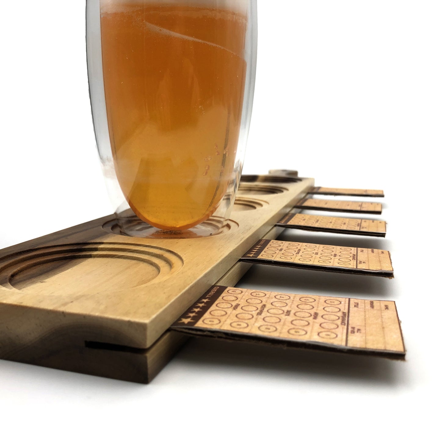 ZavisGreen Acacia 5 hole flight board 22" long SKU: ZG-660605