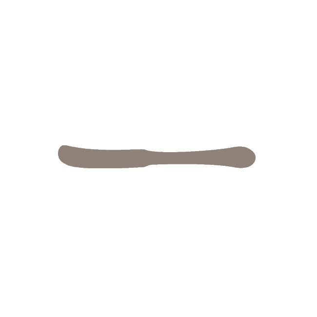 Butter Knife | Solid Handle | Mirror Finish: 6266