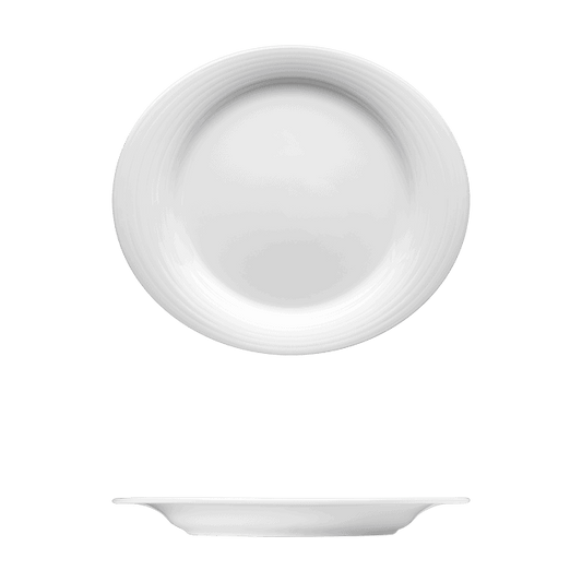 Oval Plate | Catalog Number: 010 0015 | Dimensions: 12 x 10 5/8 in (31 x 27 cm)