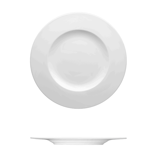 Round Plate Catalog Number: 051 0016 | Dimensions: 10 5/8 in (27cm)