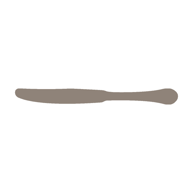Restaurant Knife | Solid Handle | Mirror Finish: 6151