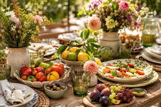 Garden Party Glamour: The Summer Table Trend Bringing Vegetables, Flowers &amp; Ceramics Together