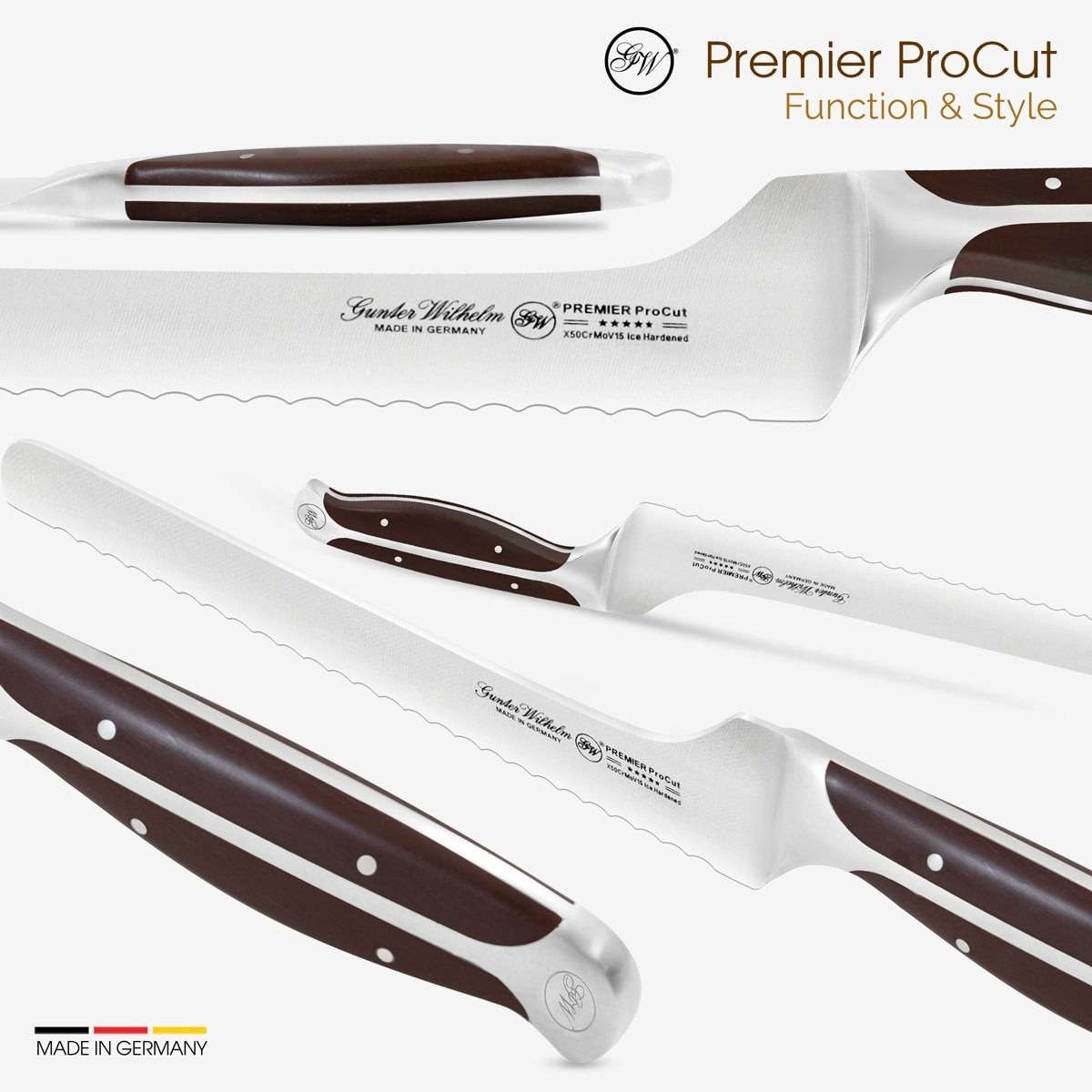 Gunter Wilhelm Premier Offset Bread Knife - Thumbnail 5