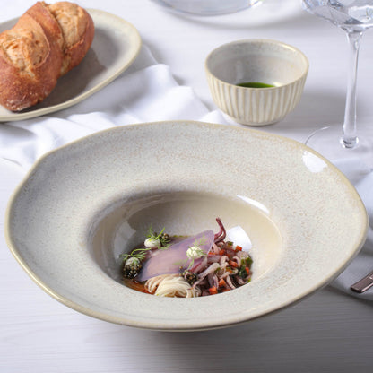 Porto Brasil LATTE DEEP RIM PLATE  STONEWARE dia. 11.02x2.56"  SKU: '12014108501