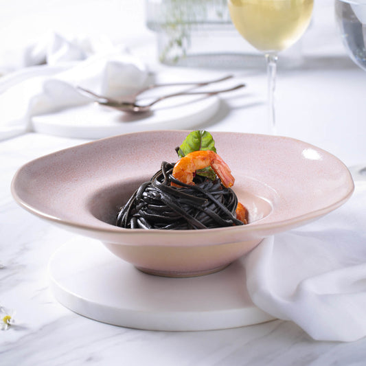 Porto Brasil LITCHI DEEP RIM PLATE  STONEWARE dia. 11.02x2.56"  SKU: '12014109201