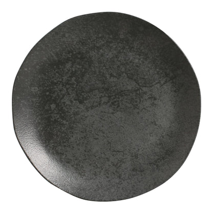 Porto Brasil CHROMIUM DINNER PLATE ORGANIC STONEWARE dia. 10.43"  SKU: '121474601