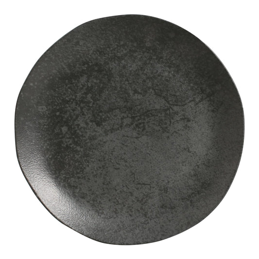 Porto Brasil CHROMIUM DINNER PLATE ORGANIC STONEWARE dia. 10.43"  SKU: '121474601