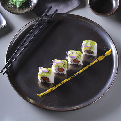 Porto Brasil METALLICA DINNER PLATE BIO STONEWARE dia. 10.83"  SKU: '1231109301