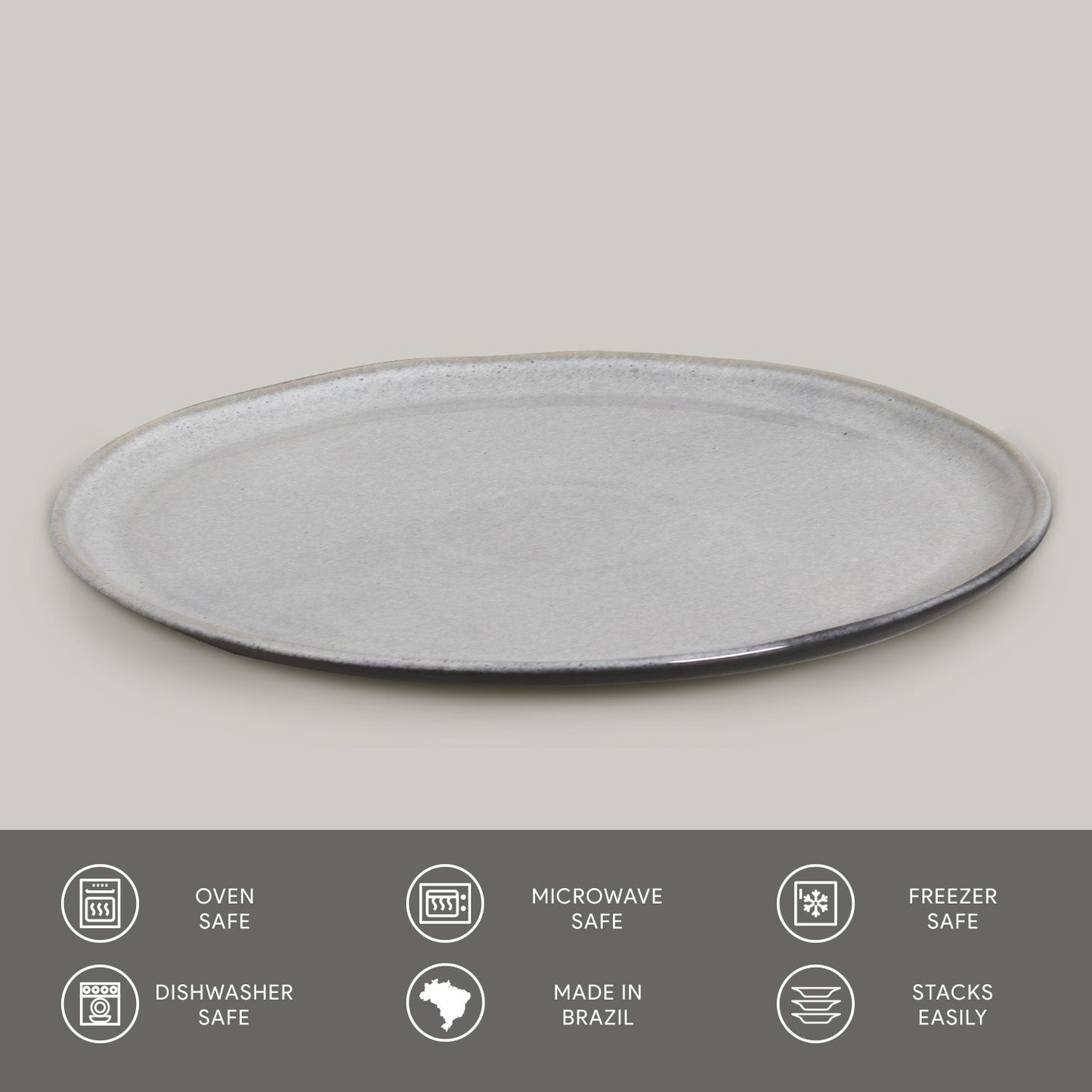 Porto Brasil DUST DINNER PLATE BIO STONEWARE dia. 10.83"  SKU: '1231115801