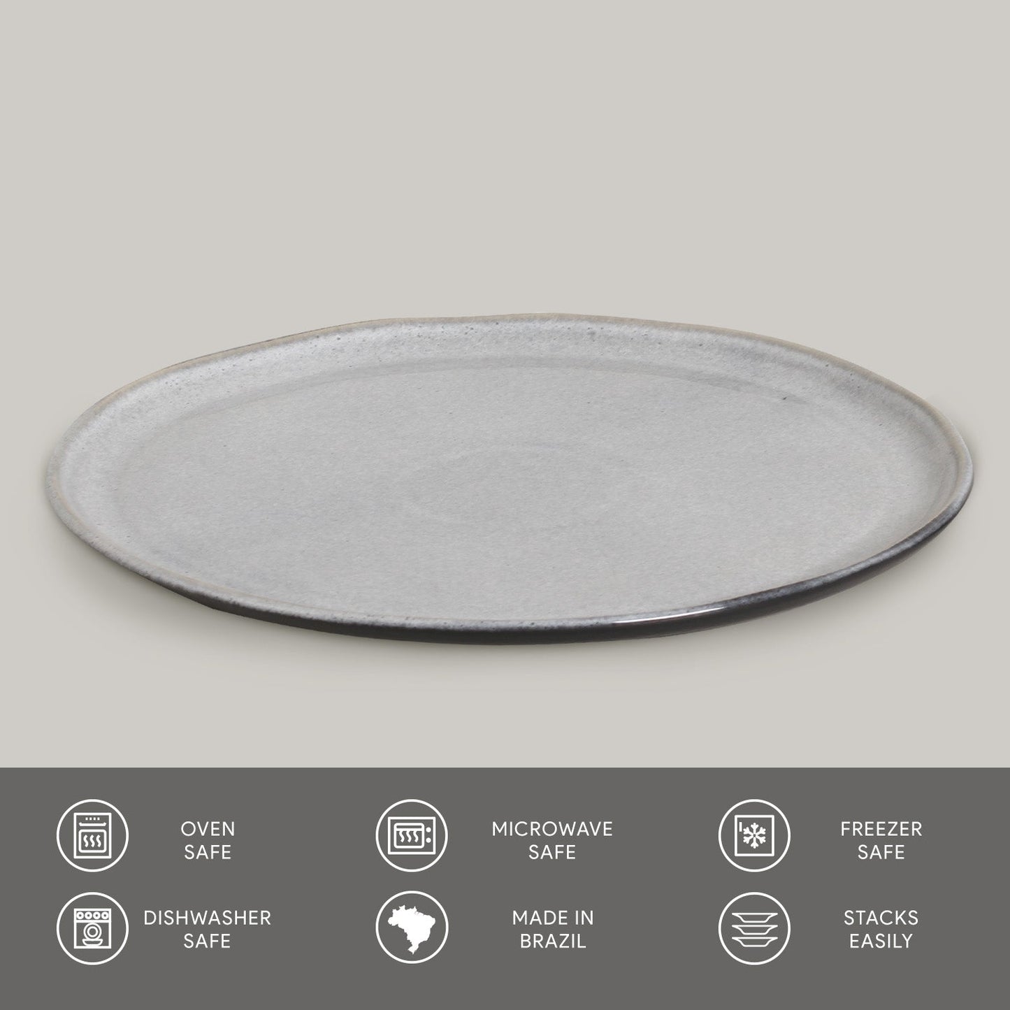 Porto Brasil DUST DINNER PLATE BIO STONEWARE dia. 11.42"  SKU: '1231115802