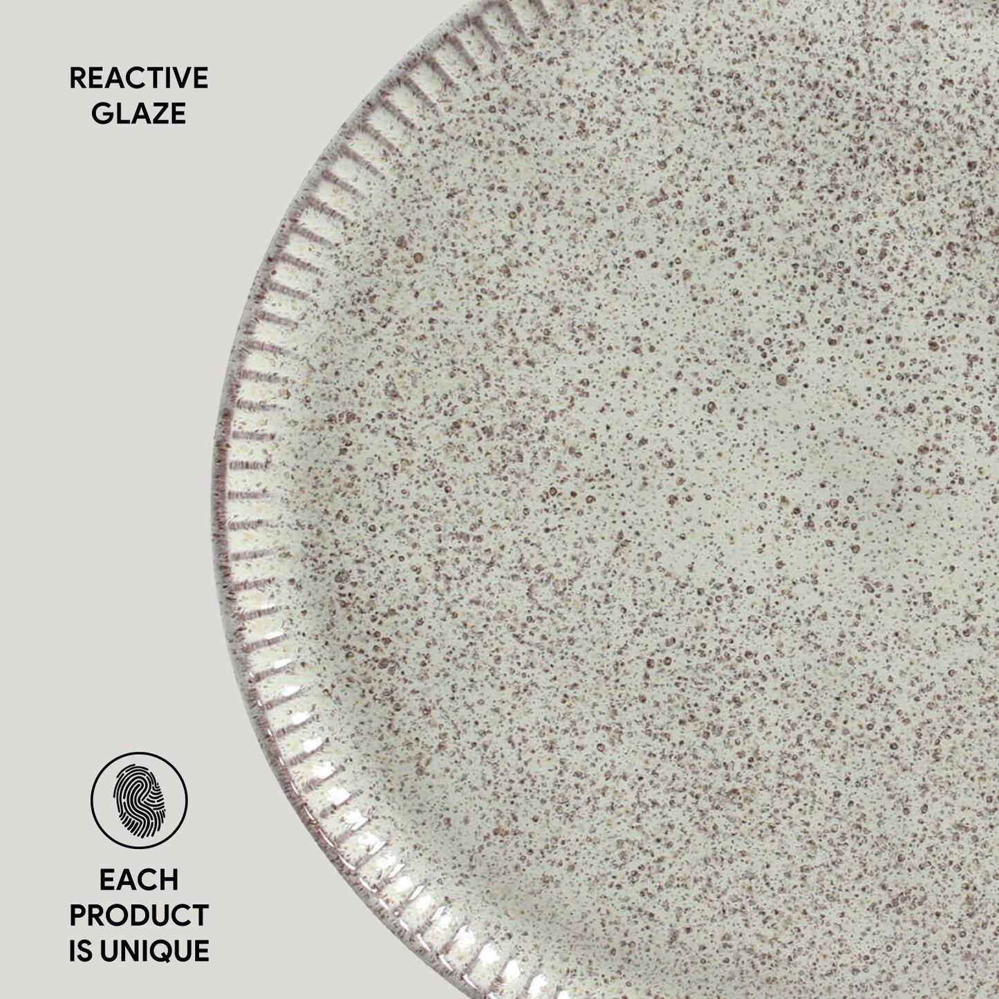 Porto Brasil PISTACHE LINHAS DINNER PLATE STONEWARE dia. 10.83"  SKU: '1261108801
