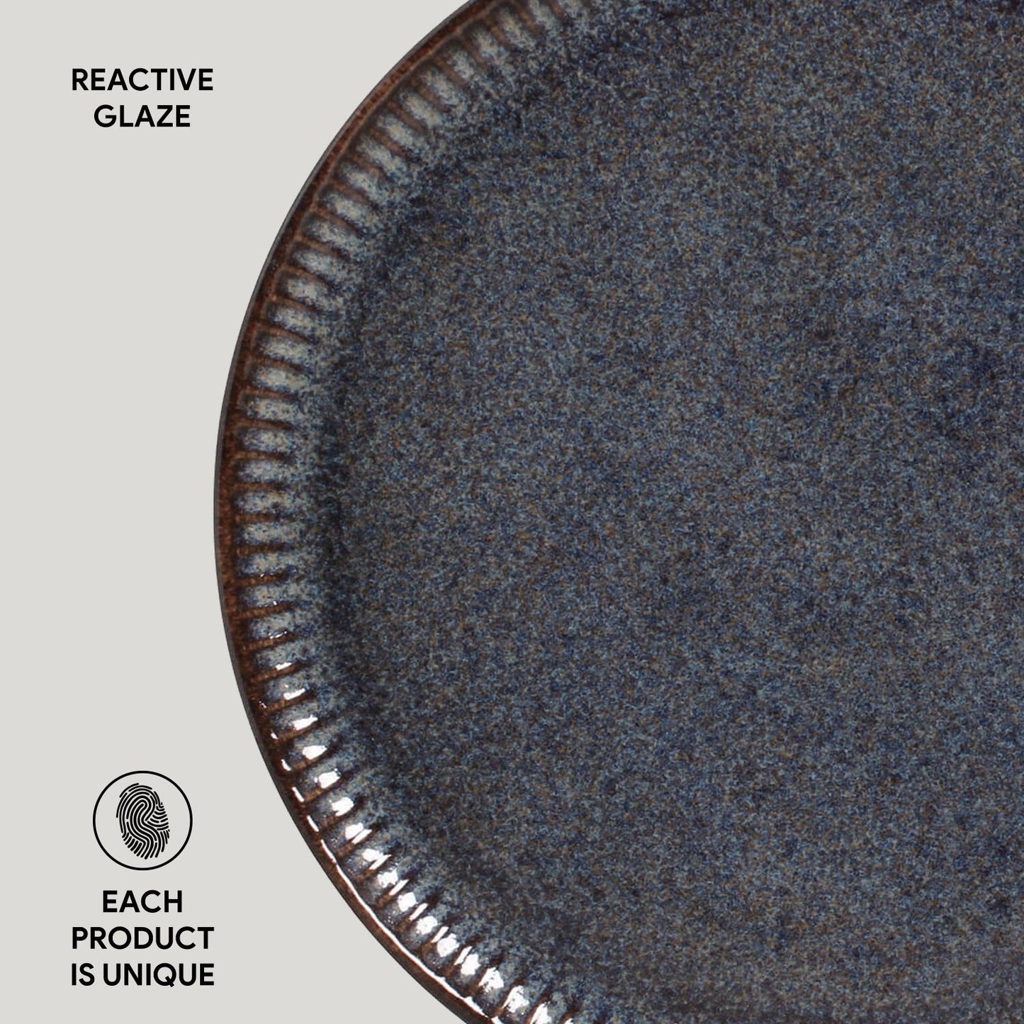 Porto Brasil TITANIUM LINHAS DINNER PLATE STONEWARE dia. 10.83"  SKU: '1261109401