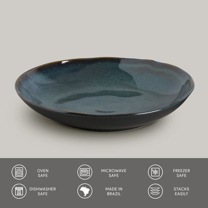 Porto Brasil OCEANO SOUP PLATE BIO STONEWARE dia. 8.86"  SKU: '1331106701