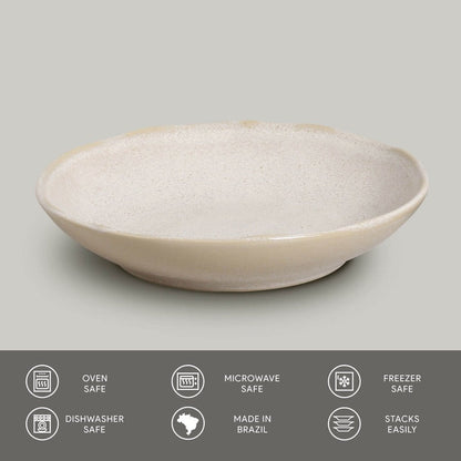 Porto Brasil LATTE SOUP PLATE BIO STONEWARE dia. 9.84"  SKU: '1331108502