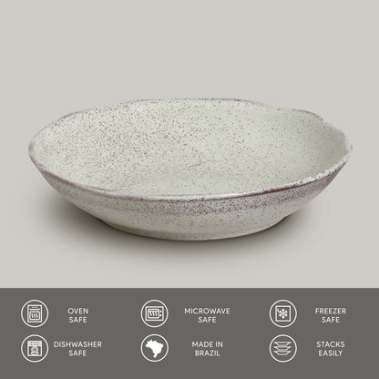 Porto Brasil PISTACHE SOUP PLATE BIO STONEWARE dia. 9.84"  SKU: '1331108802