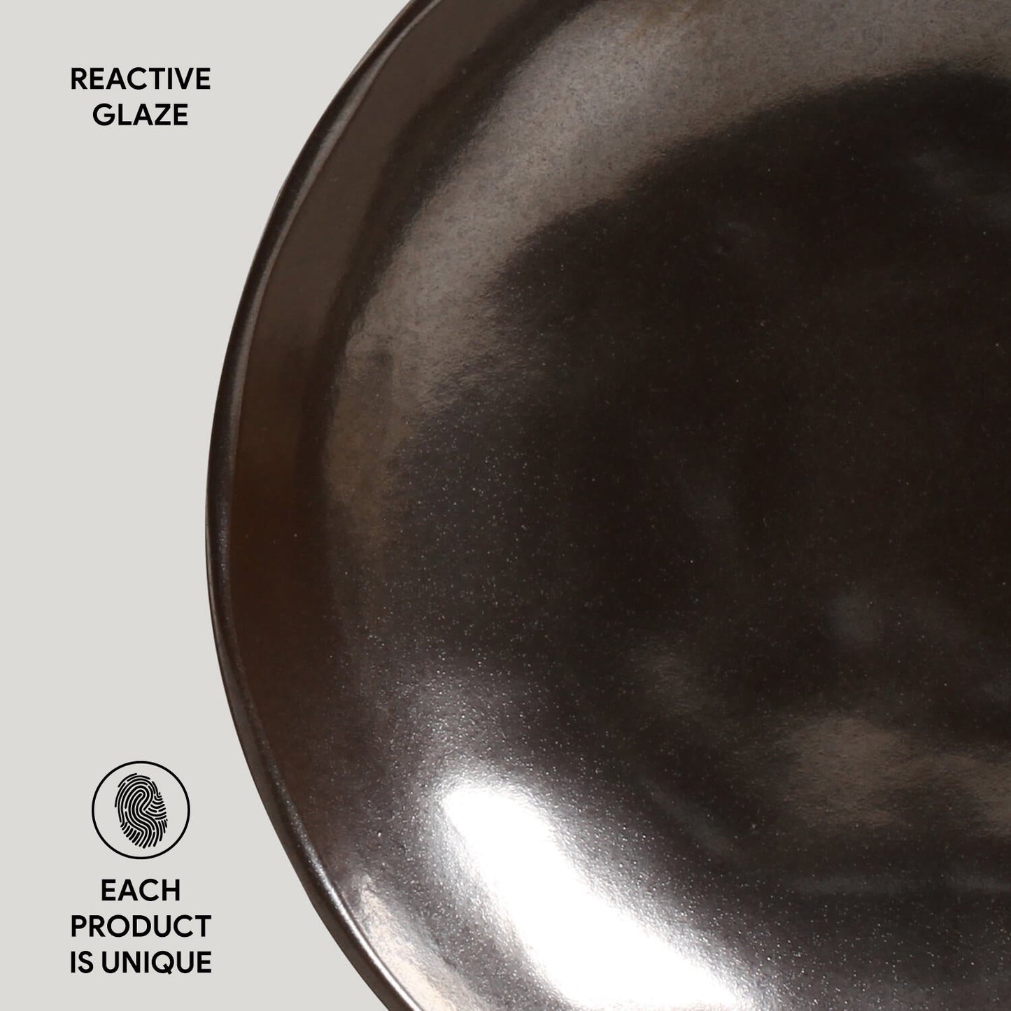 Porto Brasil METALLICA SOUP PLATE BIO STONEWARE dia. 8.86"  SKU: '1331109301