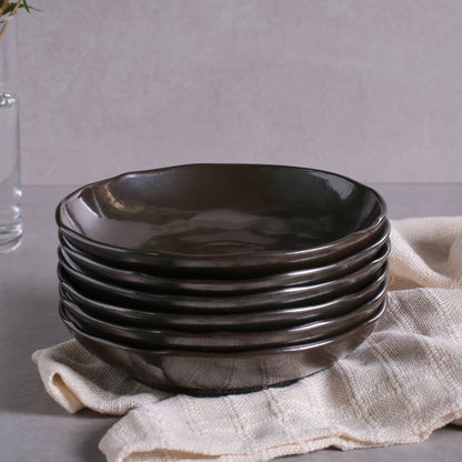 Porto Brasil METALLICA SOUP PLATE BIO STONEWARE dia. 9.84"  SKU: '1331109302