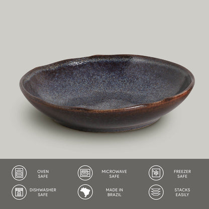 Porto Brasil TITANIUM SOUP PLATE BIO STONEWARE dia. 9.84"  SKU: '1331109402
