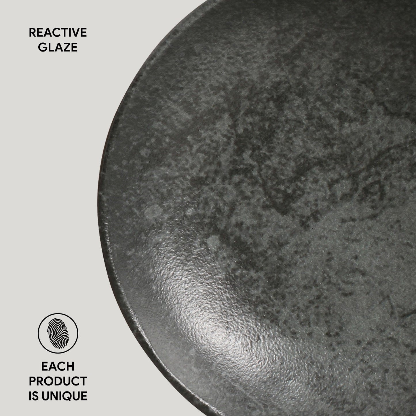 Porto Brasil CHROMIUM SOUP PLATE BIO STONEWARE dia. 8.86"  SKU: '1331115901